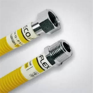 

Шланг для газу з нерж. сталі Eco-Flex Супер d16 3/4" ВЗ 50 см ПВХ-покриття