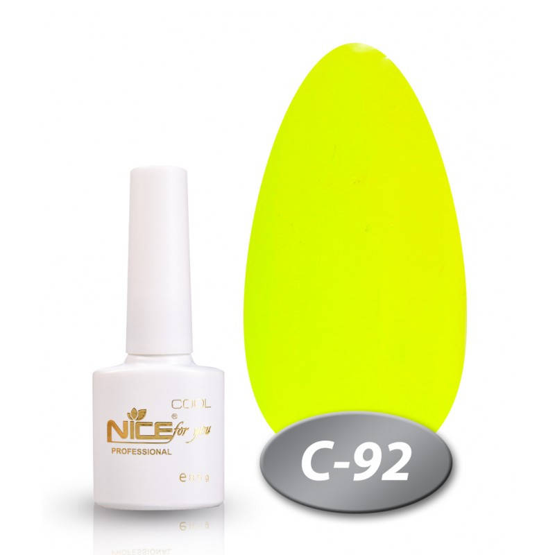 

Гель-лак Nice for you cool C-92 желто салатовый 8,5 мл