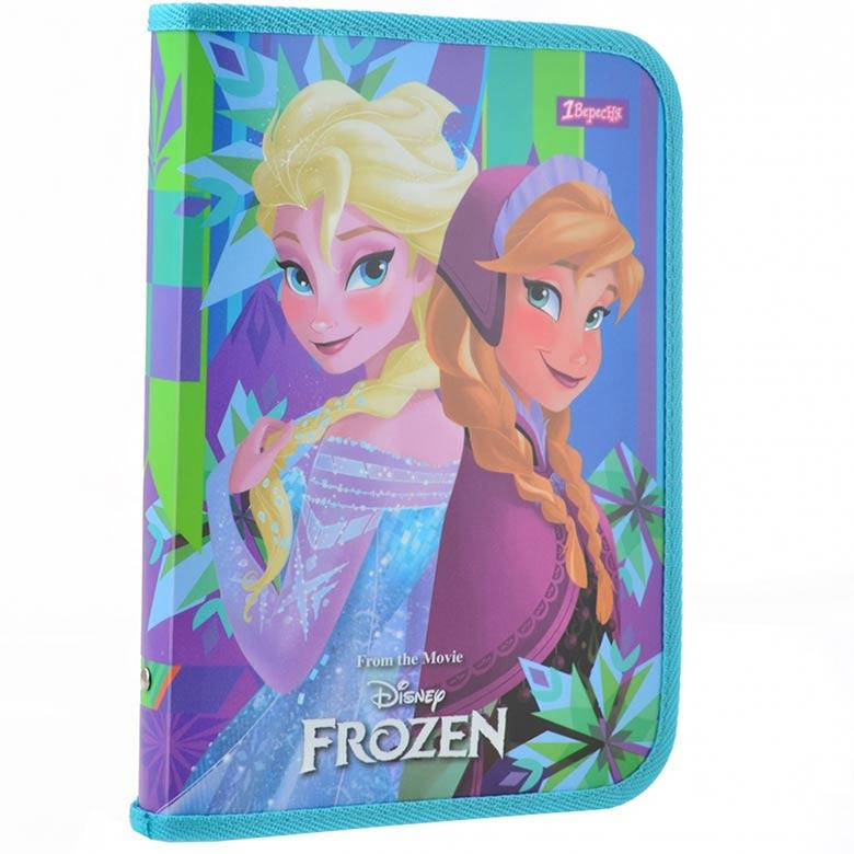 

Папка для тетрадей B5 пластик 1 Вересня на молнии 491580 Frozen