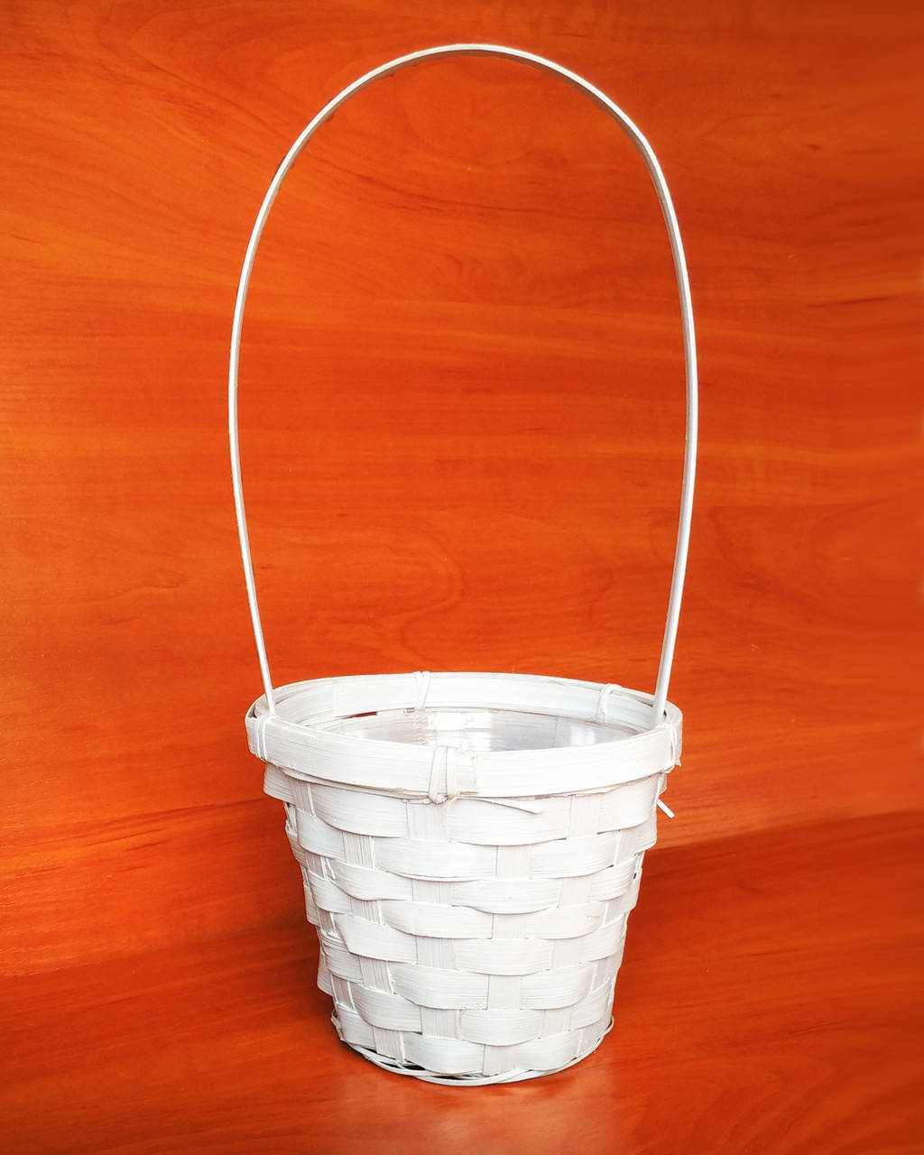 

Корзина из лозы (13348) белая (50х15см)