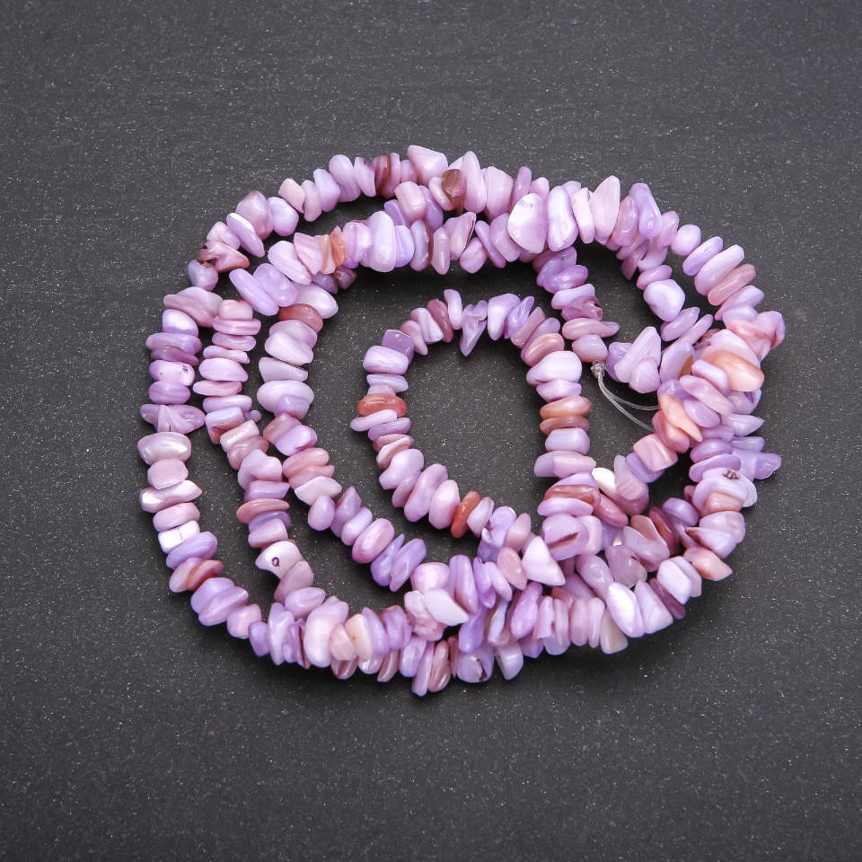 

Бусины на леске Перламутр Тонированный крошка d-7(+-)мм L-80см