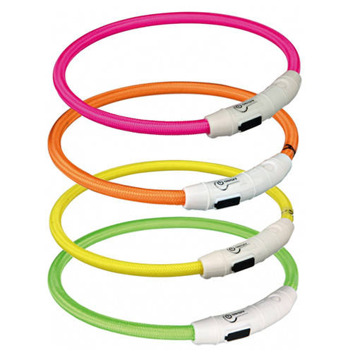 

Светящийся ошейник для собак (USB) Trixie 35см/ø 7мм XS-S, Разные цвета