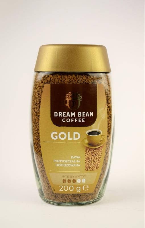

Кофе растворимый гранулированый Dream Bean GOLD, 200г, Польша, в стеклянной банке сублимированный