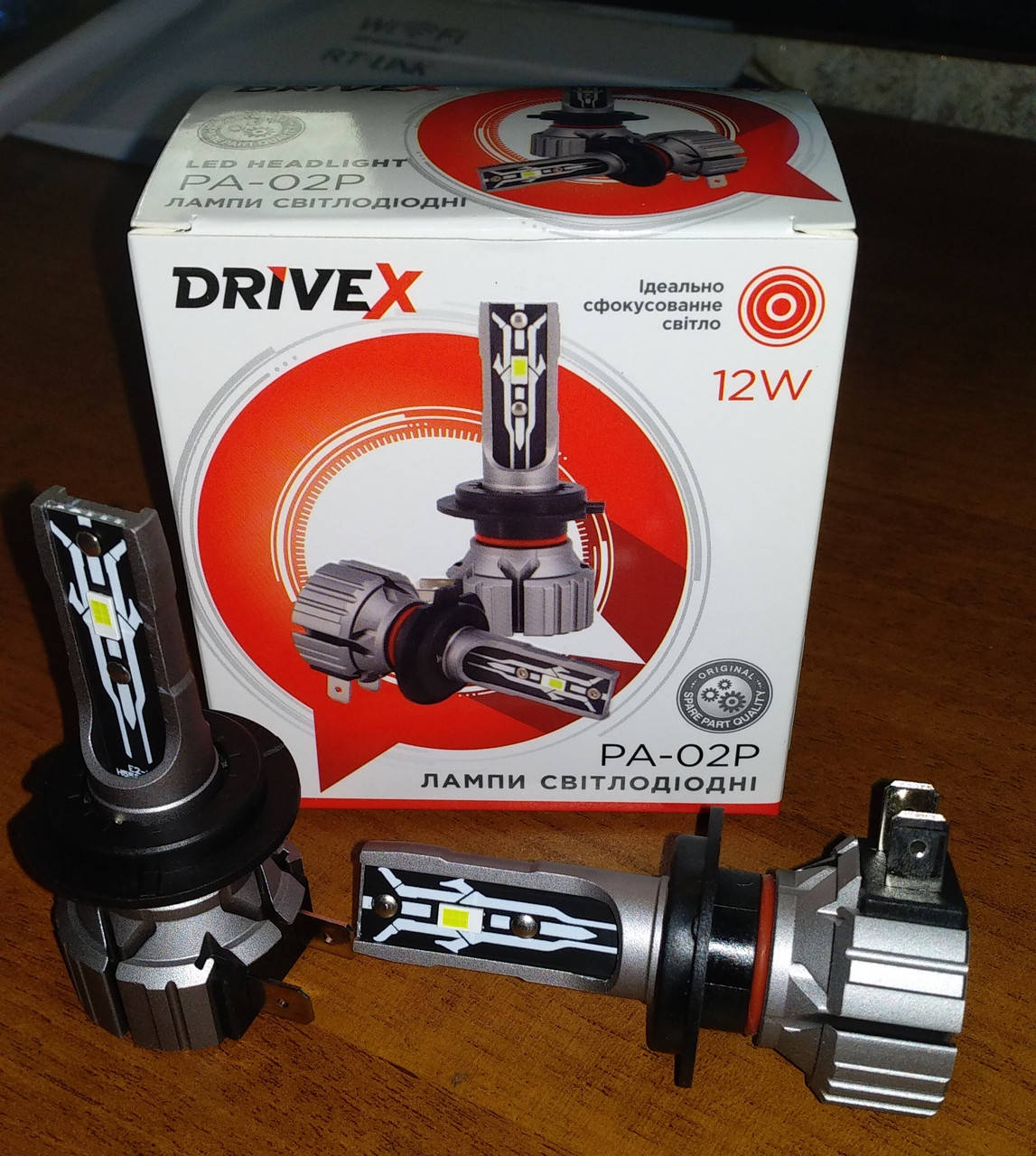 

LED лампа H7 мини с узким диодом DriveX PA-02P 6000K правильный пучок света