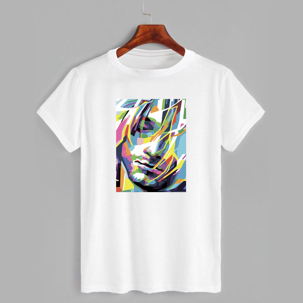 

Футболка с принтом Kurt Cobain (Курт Кобейн) (0138)