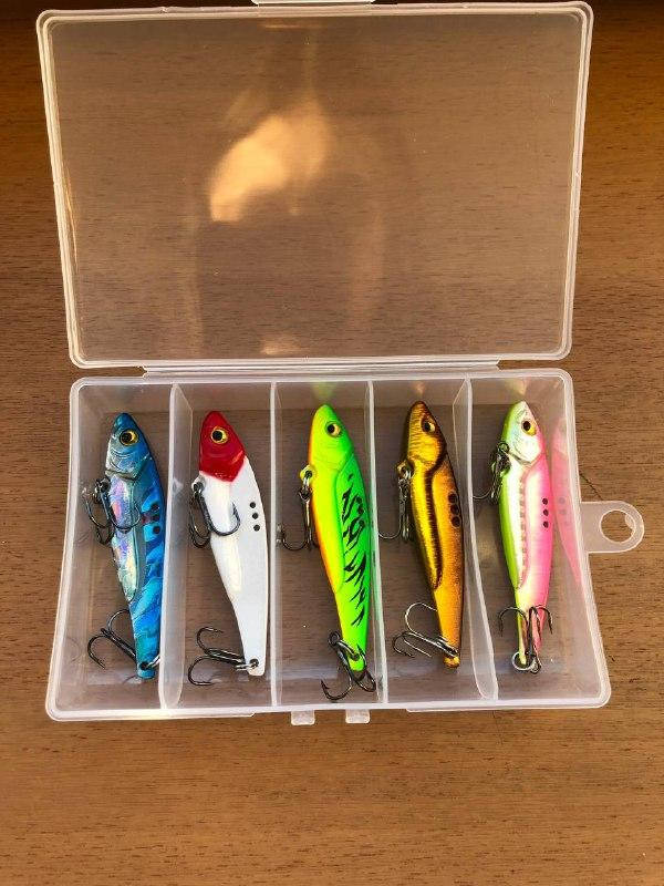 

Набор Цикада блесна 17гр 5шт +коробка ( MmFishing )
