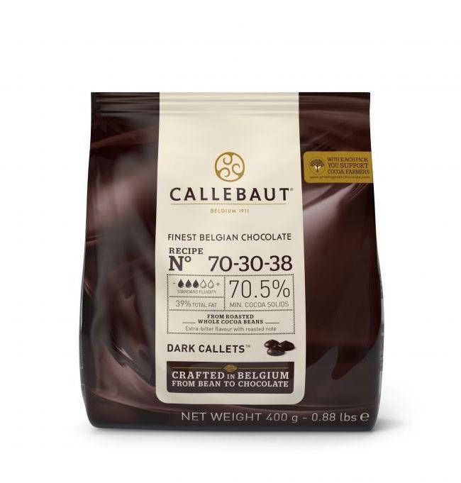

Шоколад черный Бельгия 70,5% Berry Callebaut 70/30/38 (400г)