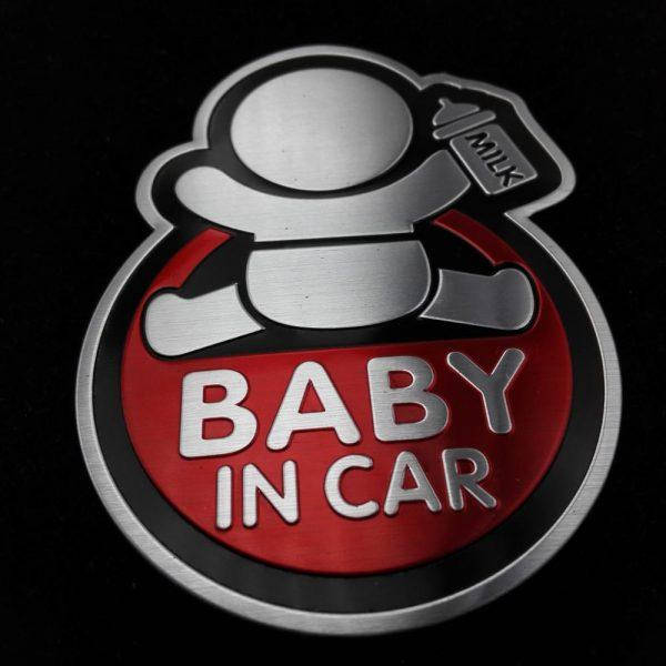 

Наклейка "Baby on board" (ребёнок в машине), Красный
