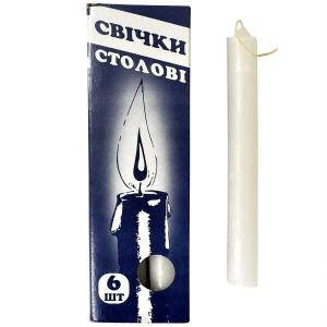 

Свечи парафиновые, цена за 1 свечу