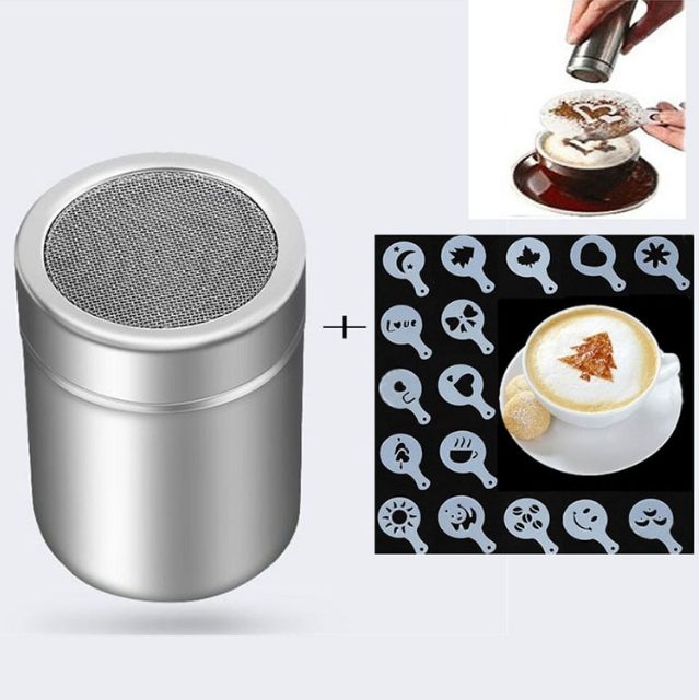 

Емкость с ситом, просеиватель для специй, какао, сахарной пудры 7,5x5 см