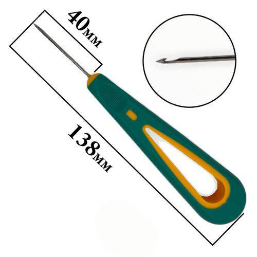 

Шило с крючком швейное 138mm, пластиковая ручка покрытая силиконом (6152)