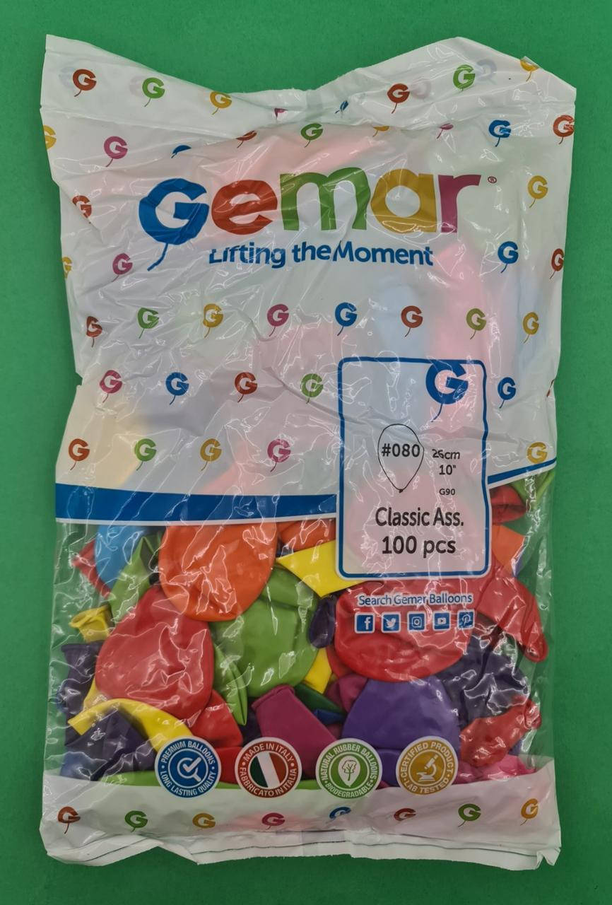 

Надувные шарики ассорти пастель 10" (25 см) 100 шт (1 пачка)
