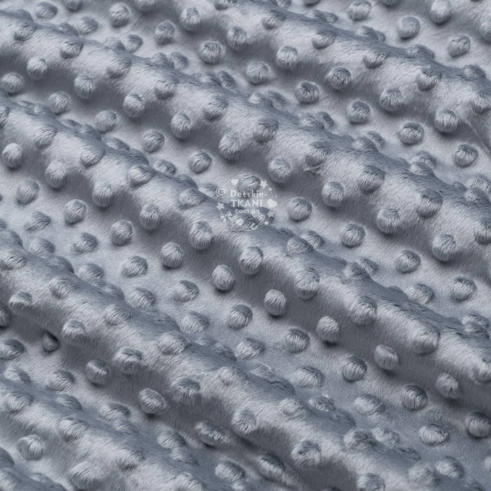 

Плюш minky тёмно-серого цвета, плотность 280 г/м2, Темно-серый