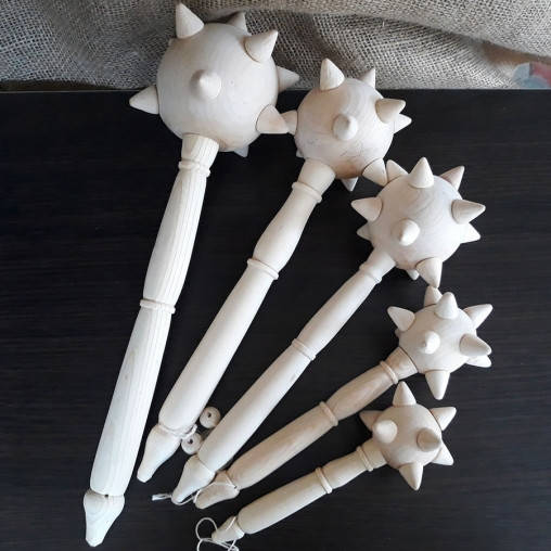 

Булава деревянная |заготовка под декупаж | для роcписи|под покраску|сувенир|на подарок | 40 см