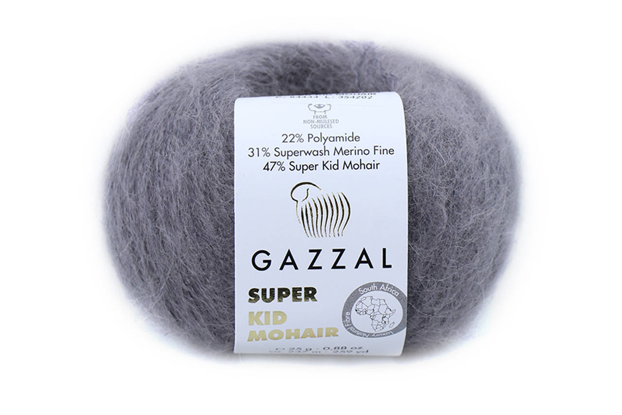 

Gazzal Super Kid Mohair, Темно-серый №64433