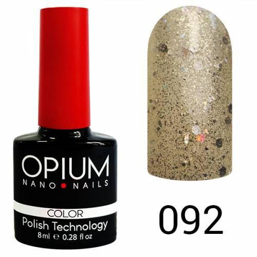 

Гель-лак Opium №092 (золотистый с крупными голографическими блестками), 8 мл
