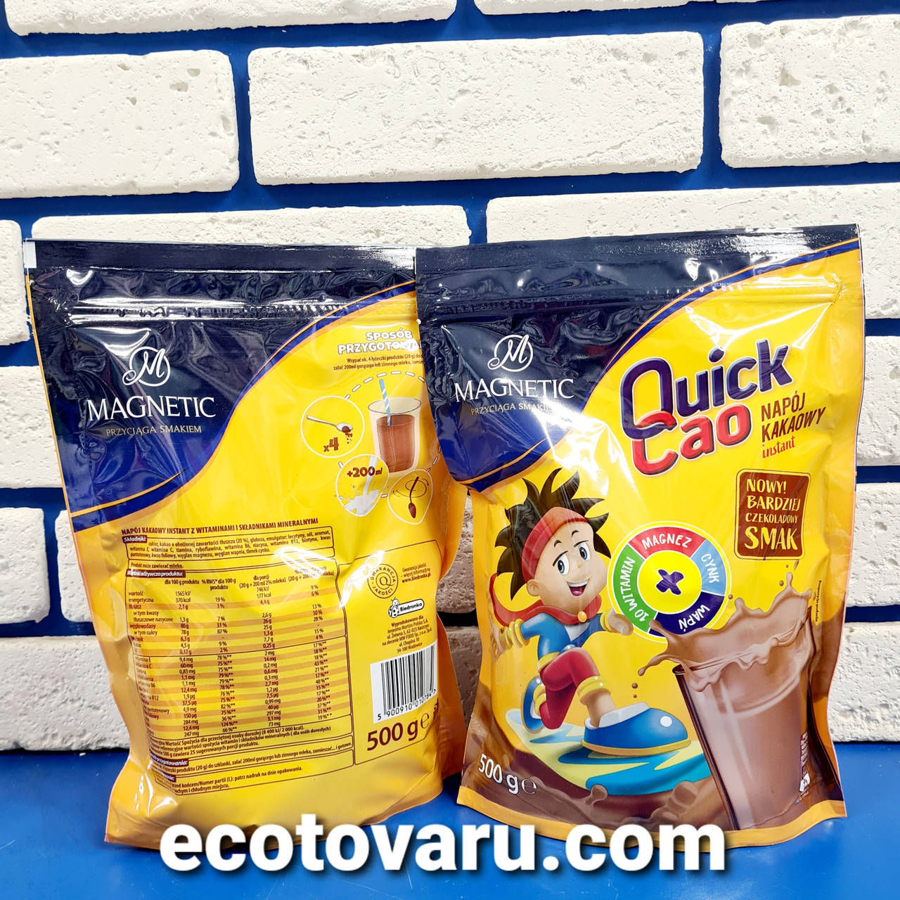 

Какао растворимое Quick Cao 500гр