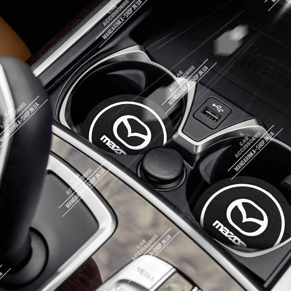 

Антискользящий коврик в подстаканники Mazda (Мазда)
