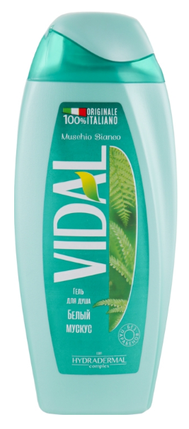 

Гель для душа Белый Мускус Vidal 250мл