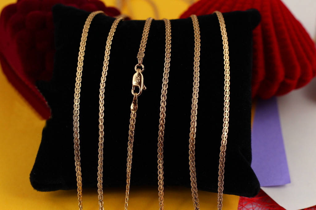 

Цепь Xuping Jewelry косичка 50 см 2 мм золотистая