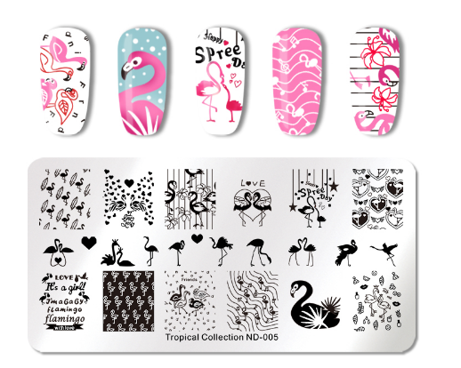 

Пластина для стемпинга nikole diary Tropical Collection ND-005