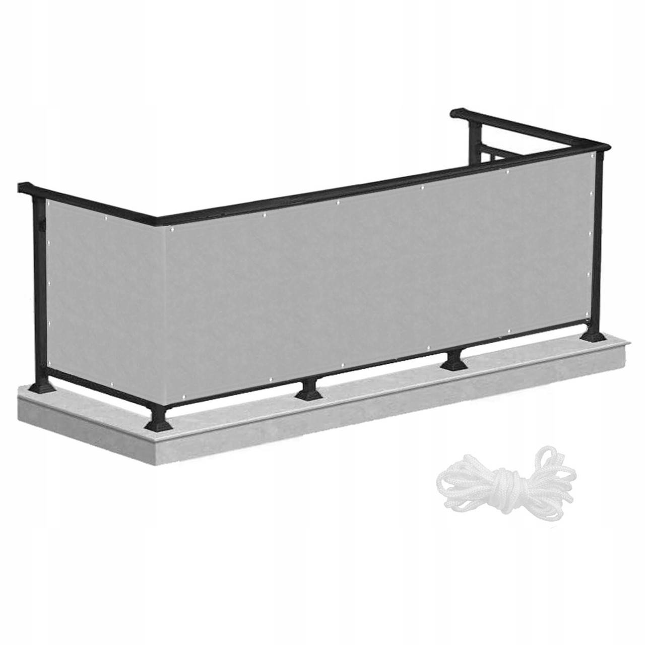 

Ширма для балкона (балконный занавес) Springos 1 x 7 м BN1016 Grey, Серый