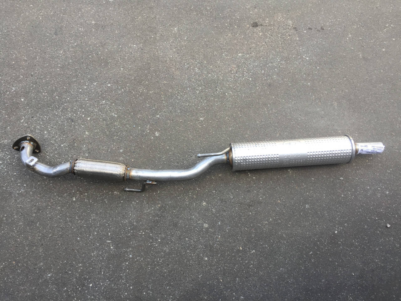 

Приемная труба SKODA FABIA 1.2i с гофрой и резонатором