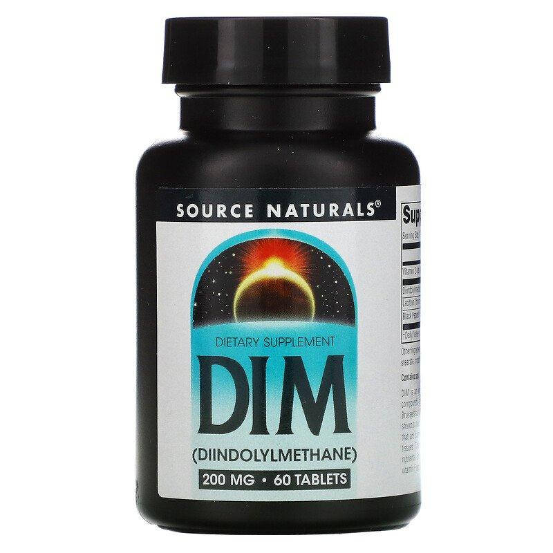

Source Naturals, DIM (дииндолилметан), 200 мг, 60 таблеток