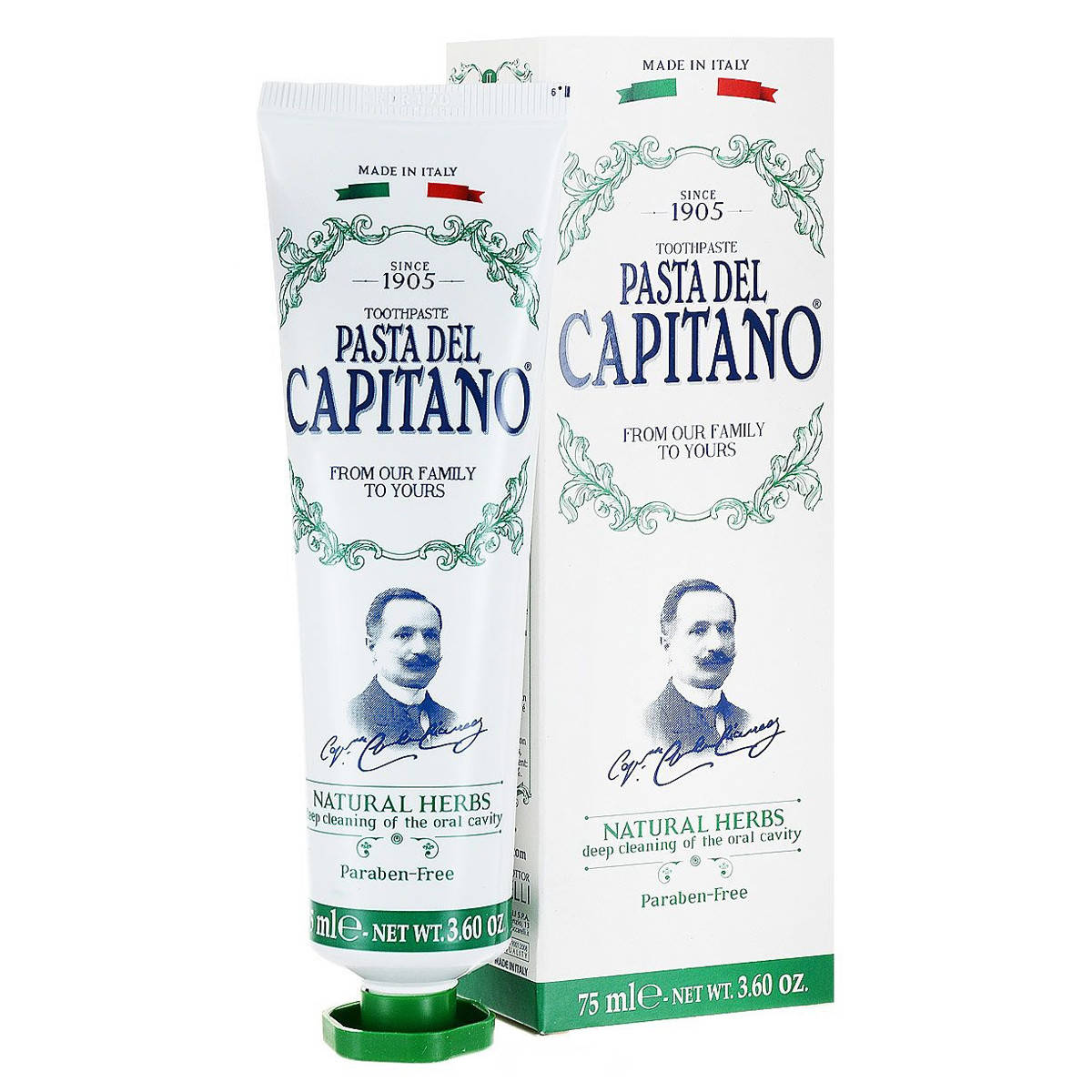 

Зубная паста Pasta Del Capitano Premium Natural Herbs Натуральные травы 75 мл