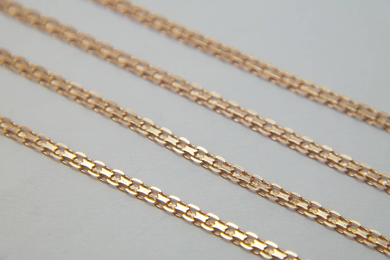 

Цепочка позолоченная из серебра 925 - плетение Бисмарк