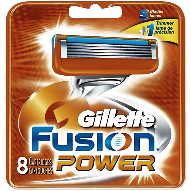 

Gillette Fusion Power 8 шт. в упаковке сменные кассеты для бритья