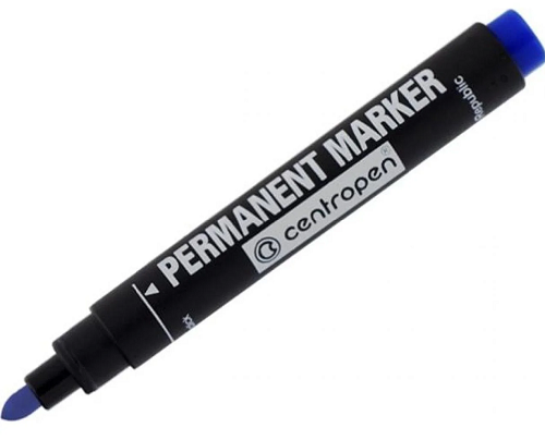 

Маркер перманентный Centropen 8566 круглый синий