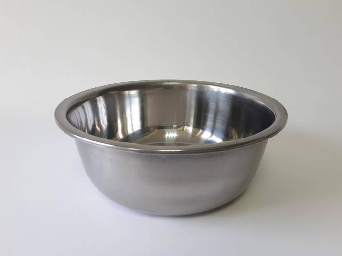 

Миска нержавеющая, глубокая 1-ый сорт d 25 cm, h 9,5 cm. (3,2 л.)