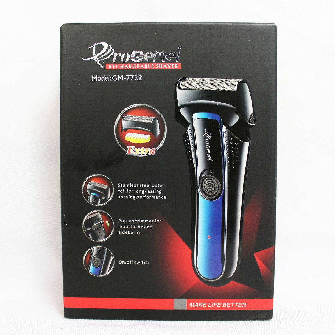 

Бритва ProGemei GM 7722 аккумуляторная