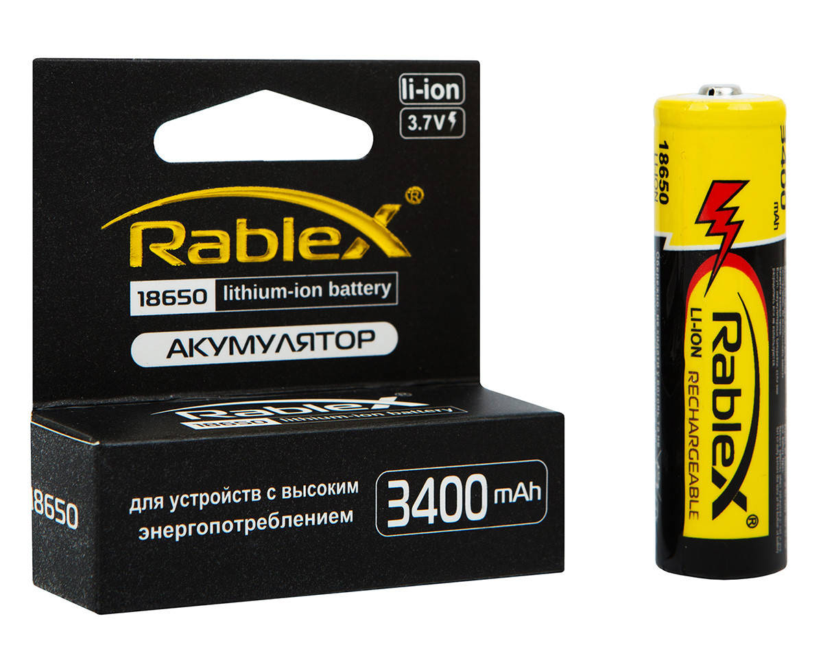 

Аккумулятор Li-Ion 18650 3,7V 3400mAh