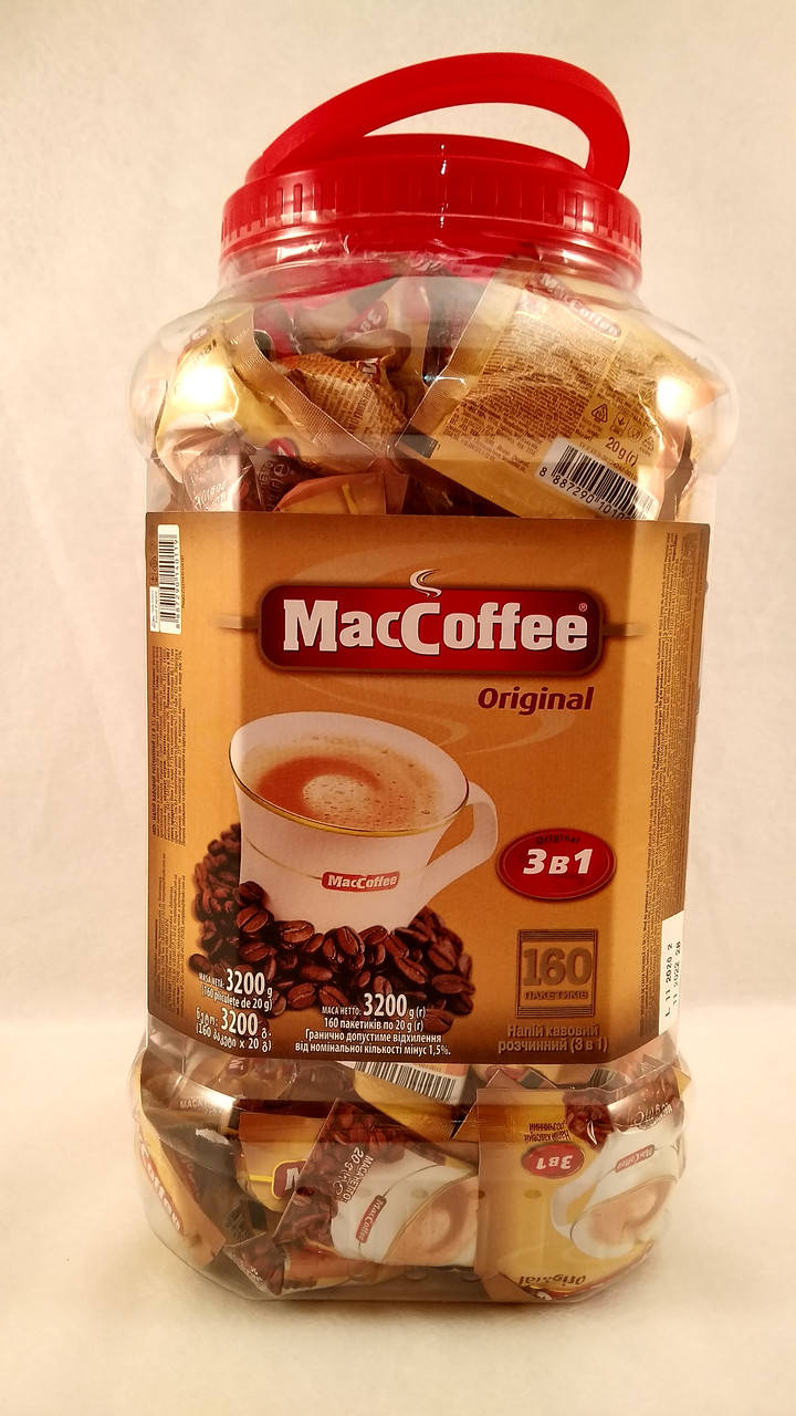 

Кофейный напиток MacCoffee Маккофе 3в1 Original 160 пакетиков