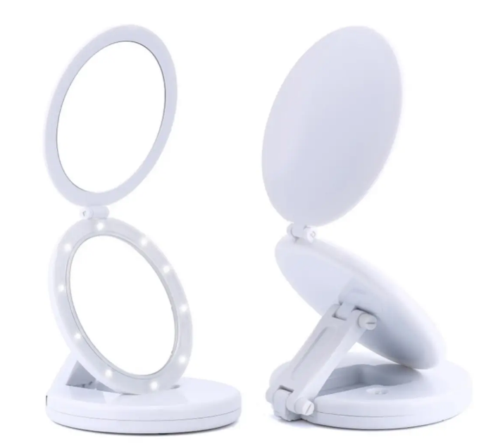 

Косметическое зеркало складное Large LED Mirror W0-29 с LED подсветкой, Белый