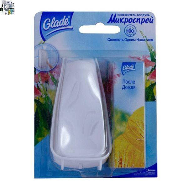 

Микроспрей Glade дождевая свежесть для ванн 10 мл