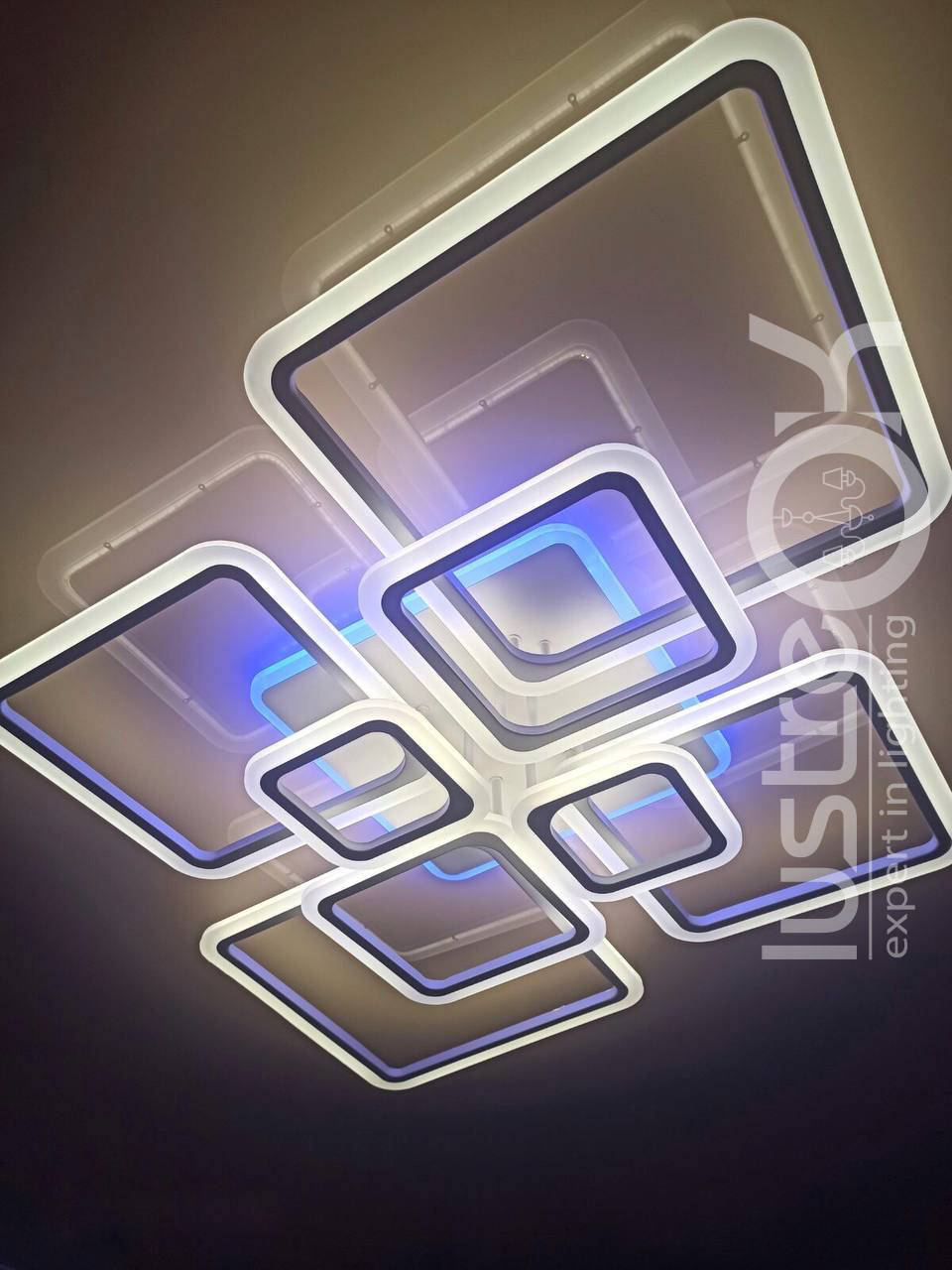 

Люстра светодиодная с пультом 226 ват Люстра Led 1140/8 белая, Белый