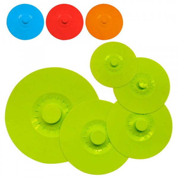 

Крышки универсальные силиконовые Stenson R-86850 5 шт, Разные цвета