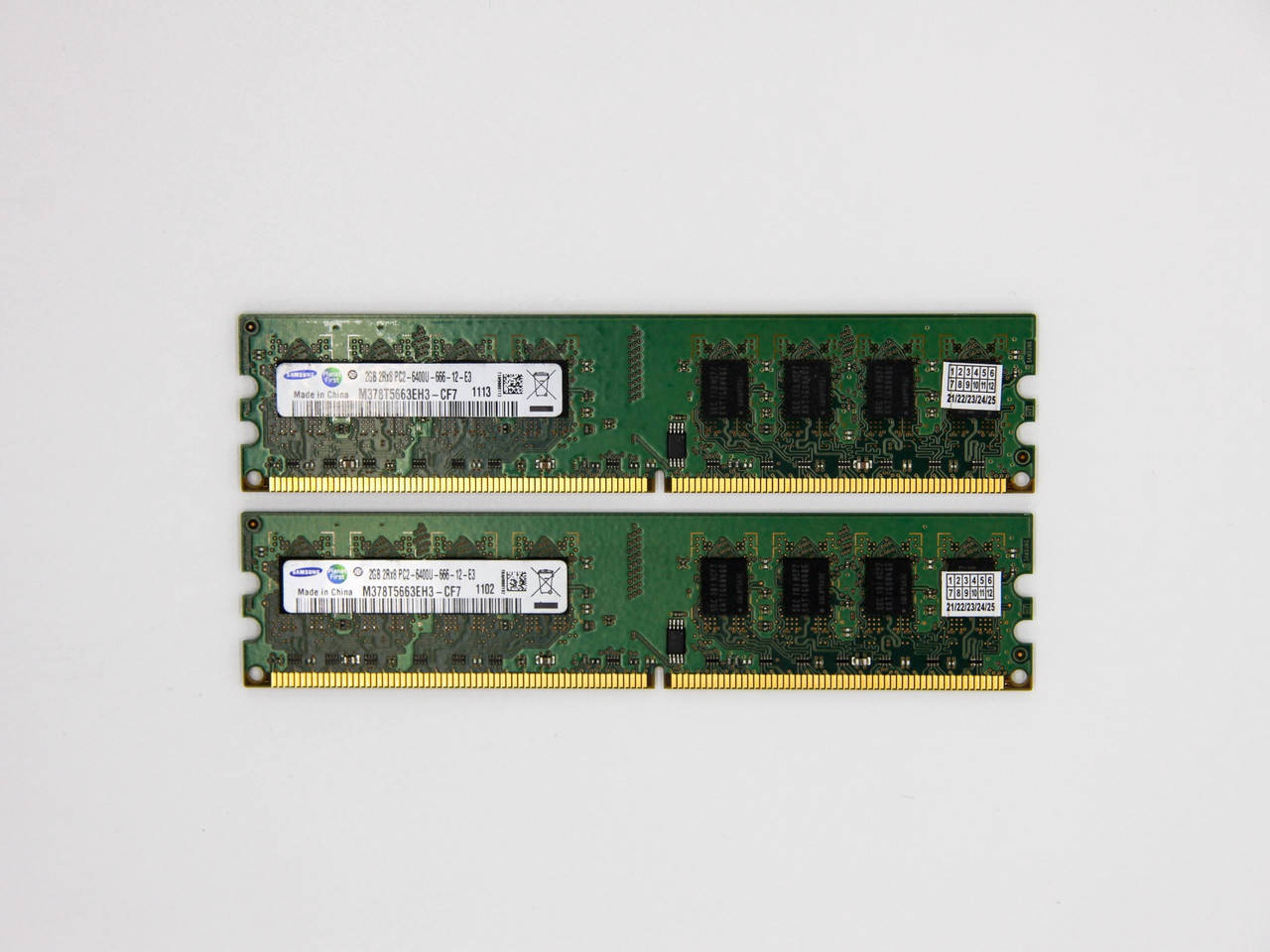 

Оперативная память Samsung DIMM 4Gb (2*2Gb) DDR2-800MHz PC2-6400 CL6 (M378T5663EH3-CF7) Refurbished