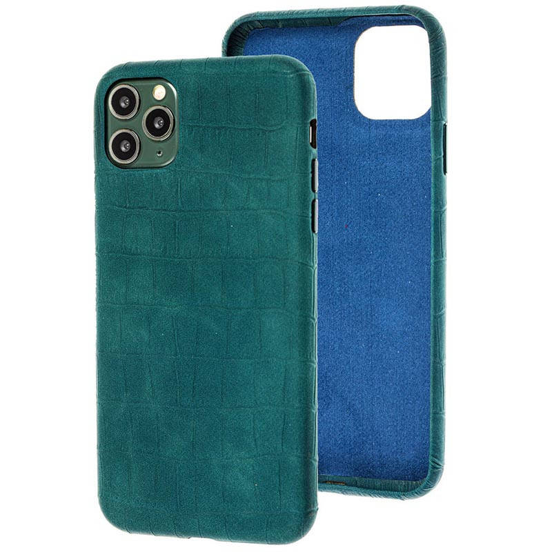 

Уценка Кожаный Чехол для Apple iPhone 11 Pro Max (6.5"), Зелёный
