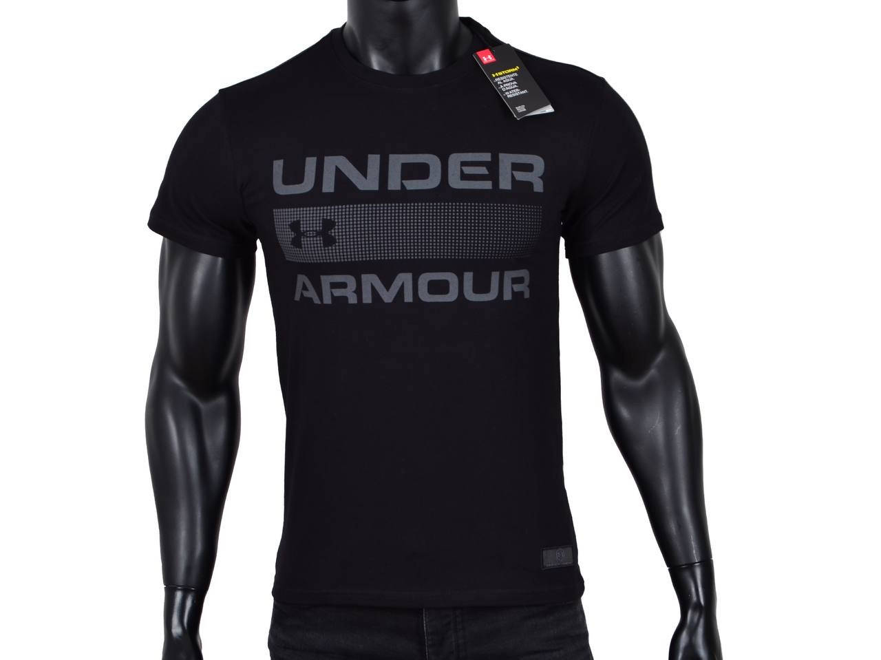 

Футболка мужская Under Armour спортивная черная Андер Армор