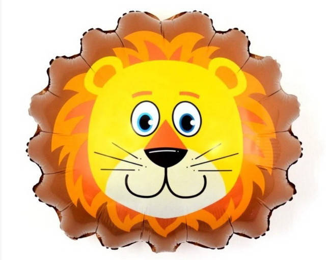 

Фольгированный шар большая фигура Лев голова 41*45см Китай