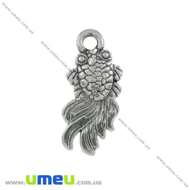 

Подвеска металлическая Рыбка (двухстор.), Античное серебро, 18х8 мм, 1 шт (POD-021079)