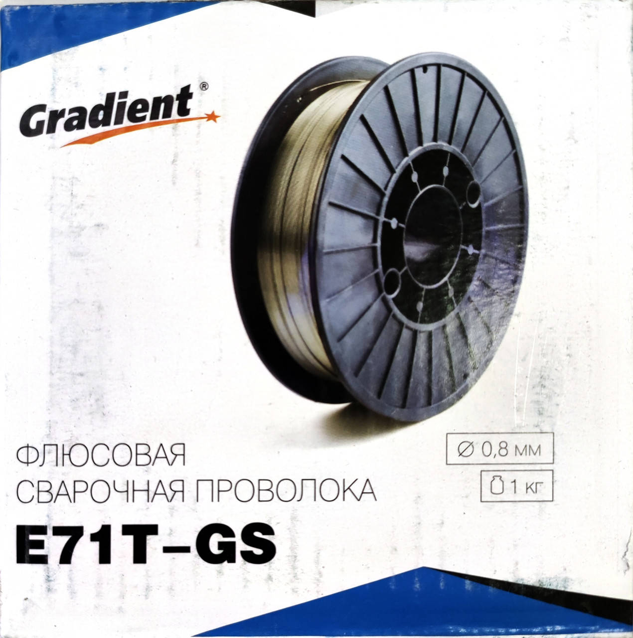 

Проволока флюсовая для сварки без газа E71t-GS d0,8 1кг