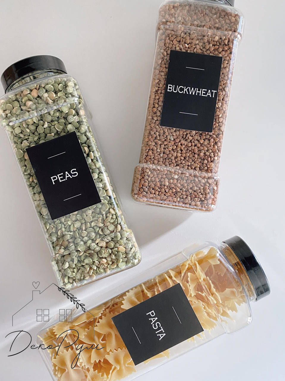 

Емкость пластиковая 1000 мл " Buckwheat " черный цвет