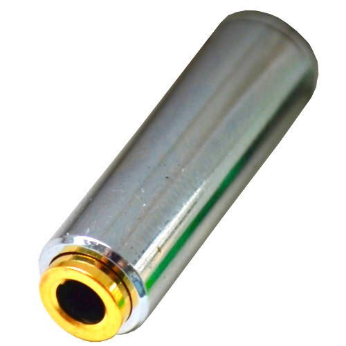 

Гнездо 3,5мм 4C под шнур металл. корпус, серебристый