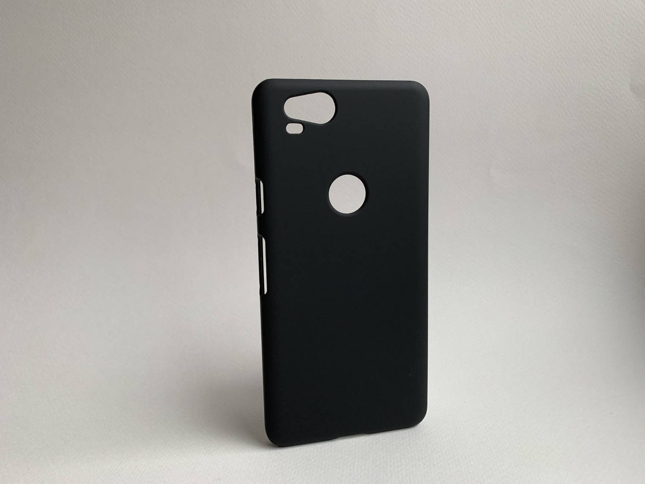 

Google Pixel 2 чехол (бампер) чёрный матовый, Черный