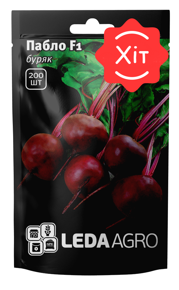 

Пабло F1 200 шт Leda Agro Буряк столовий Насіння (Свекла столовая Семена)